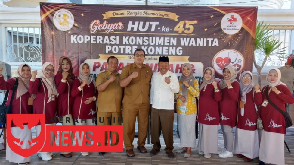 Peringati HUT ke-45, Koperasi Konsumen Wanita Potre Koneng Gelar Pasar Murah dan Pemeriksaan Kesehatan Gratis