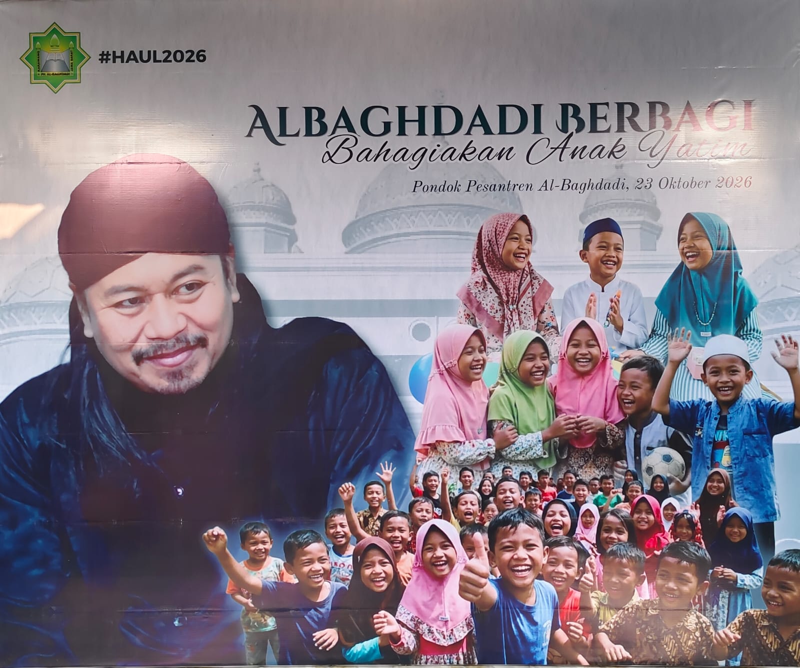 Abah Junaedi Santuni 350 Anak Yatim di Ponpes Al-Baghdadi, Tebar Kepedulian di Hari Jumat